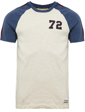 Fox Baseball Short Sleeve Raglan T-Shirt in Egg Shell
