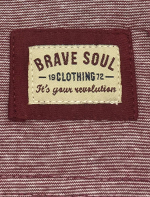 Hecate Striped Block Panel Vest Top in Oxblood
