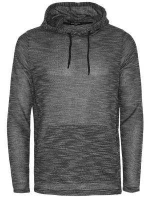Henson Knitted Pullover Hoodie in Charcoal