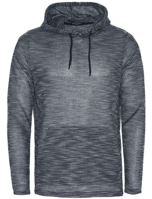 Henson Knitted Pullover Hoodie in Navy