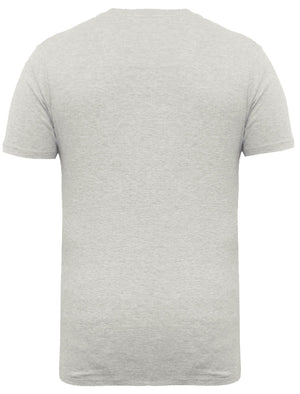 Hollywood Graphic Print Crew Neck T-Shirt in Ecru