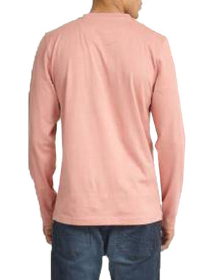 Lemar Long Sleeve Top with Motif in Pink