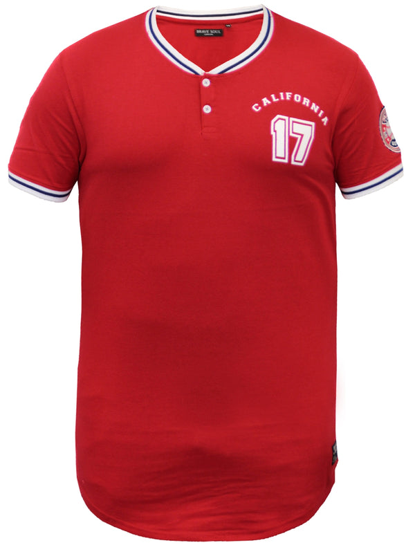 Mantle Baseball T-Shirt in Red