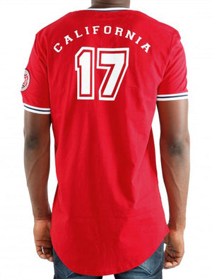 Mantle Baseball T-Shirt in Red
