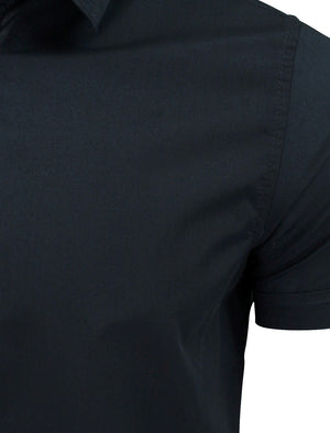Mombassa Short Sleeve Button Down Shirt in Navy