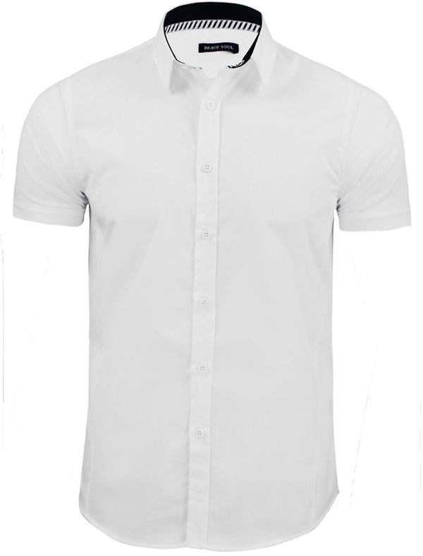 Mombassa Short Sleeve Button Down Shirt in White