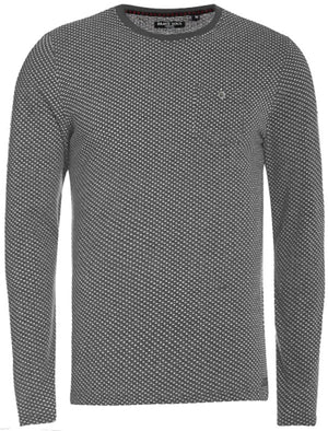 Mosley Long Sleeve Knitted Top in Charcoal