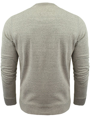 Ego Marled Sweatshirt with Chest Pocket in Grey