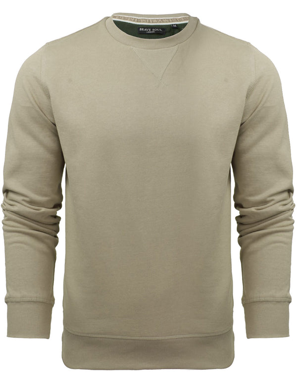 JonesM Crew Neck Sweatshirt in Stone