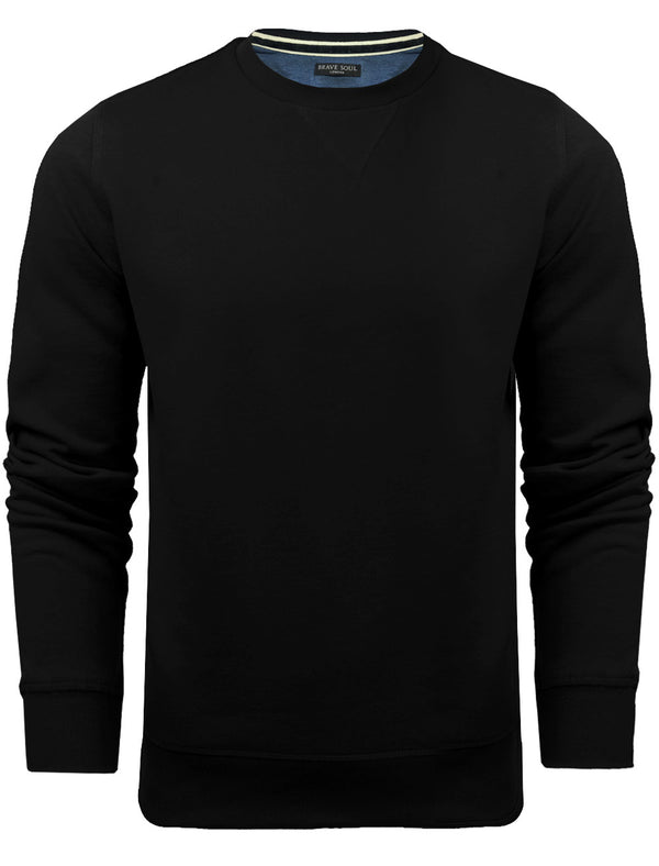 JonesO Crew Neck Sweatshirt in Black