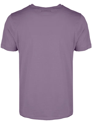 FresherB Raw Edge Crew Neck Basic T-shirt in Lilac