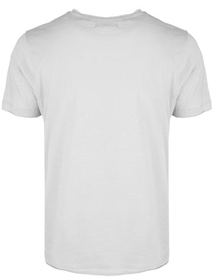 FresherB Raw Edge Crew Neck Basic T-shirt in White