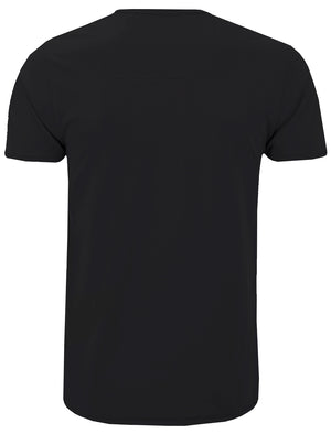 Kyle Contour Fit Crew Neck Cotton T-Shirt in Black