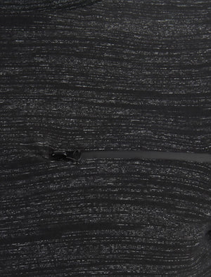Gustav Spacedye T-shirt with Zip Pocket in Charcoal