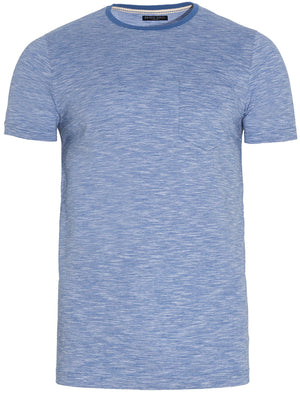 Lloyd Spacedye Crew Neck T-Shirt with Pocket in Blue
