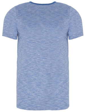 Lloyd Spacedye Crew Neck T-Shirt with Pocket in Blue