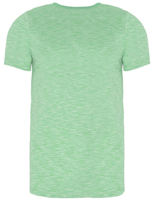 Lloyd Spacedye Crew Neck T-Shirt with Pocket in Green