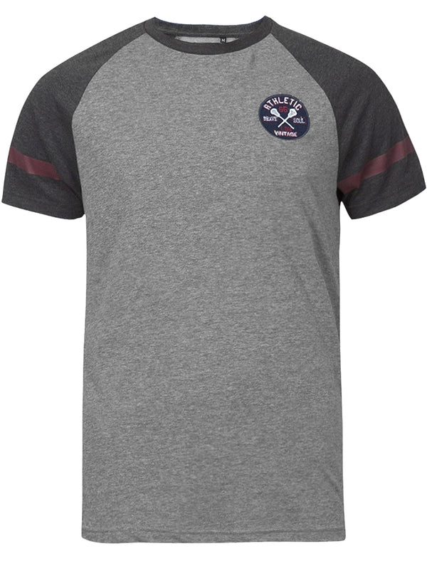 Nurmi Raglan Sleeve T-Shirt in Mid Grey