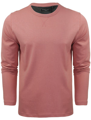 PragueD Long Sleeve Cotton Jersey Top in Pink