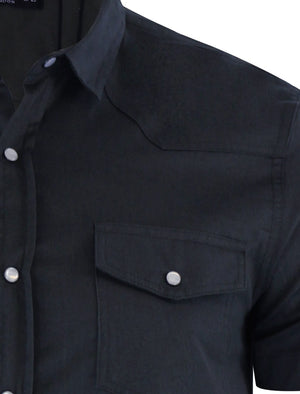 Romer Short Sleeve Shirt with Military Pockets in Navy