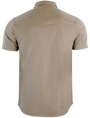 Romer Short Sleeve Shirt with Military Pockets in Stone