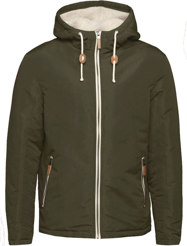 Skagen PKA Hooded Windbreaker Jacket in Khaki