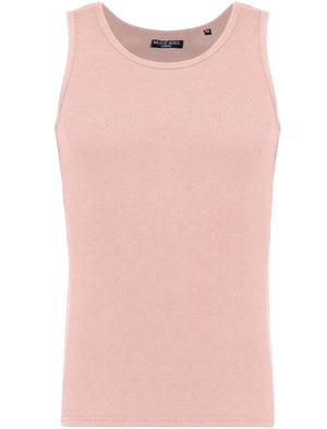 SymbolD Ribbed Vest Top in Pink
