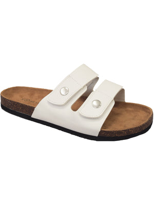 Woods Double Strap Sandals in White