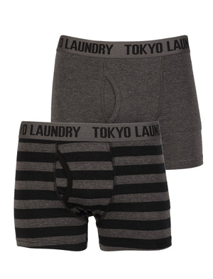 Tokyo Laundry Burbank black & grey boxers