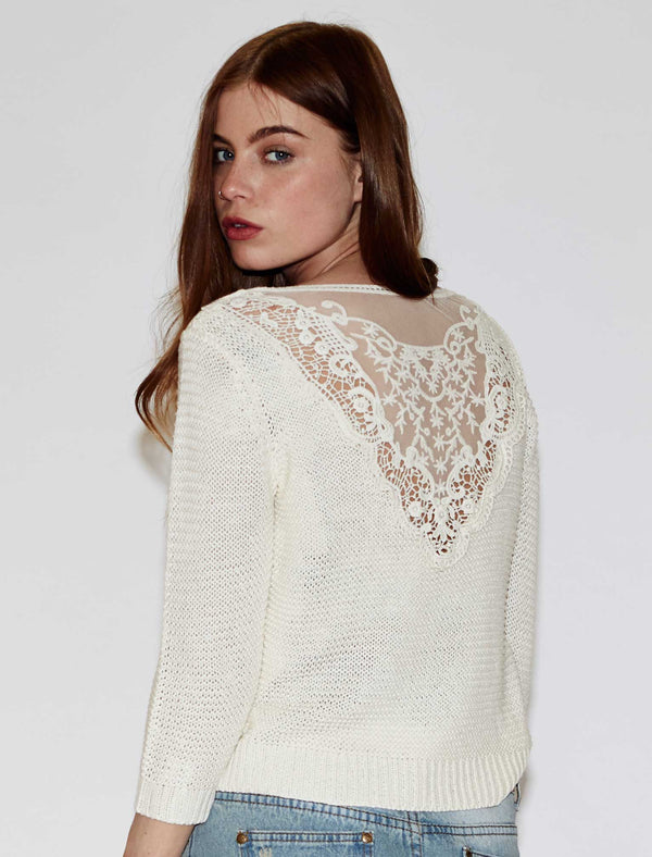 Amara Reya Chicory Cream Jumper