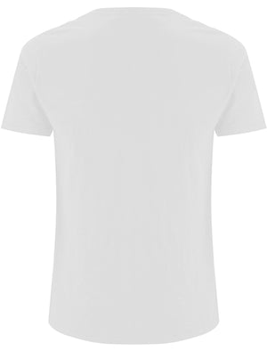Mens Cody Slub Granddad Style T-Shirt in White
