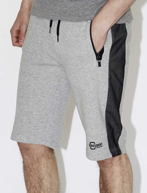 Men's zip pockets grey sweat shorts - Dissident