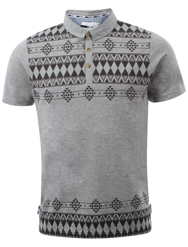 D-Code Brookland polo shirt in Light Grey Marl