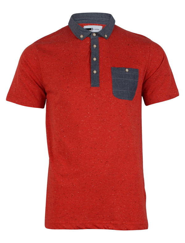 D-Code Bray Polo Shirt In Red Multi Red