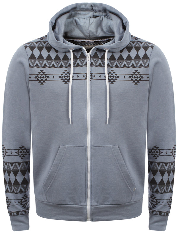 Blue  D-Code Fred zip up hoodie