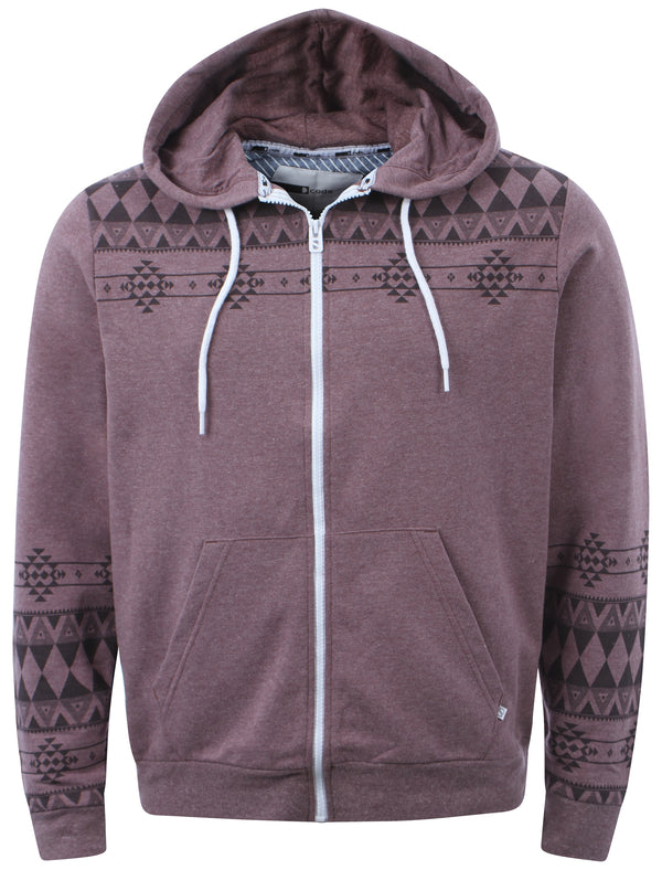 Oxblood D-Code Fred zip up hoodie