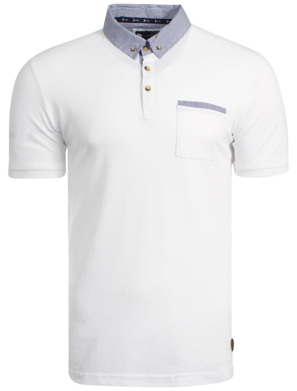 D-Code Recorder white polo shirt