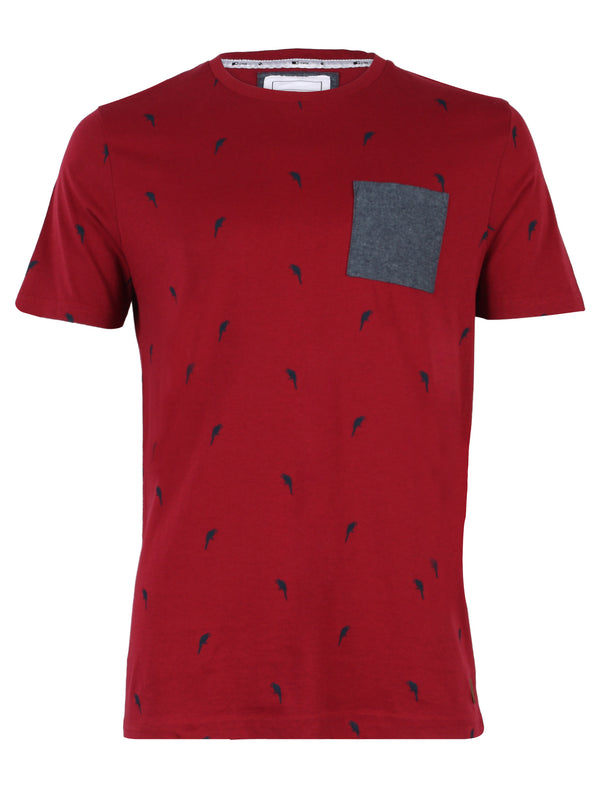 D-Code Soul Red Crew Neck T-Shirt