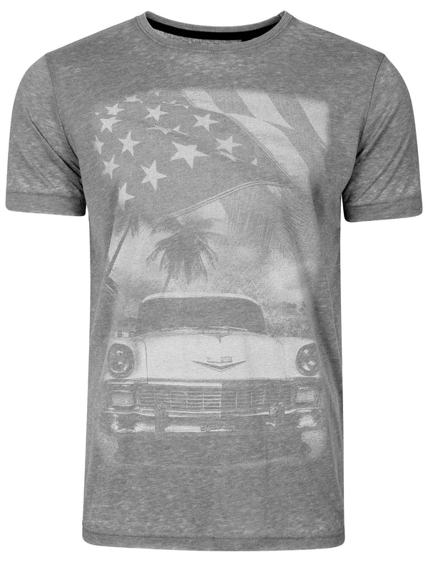 Carburn Burnout T-Shirt in Raven Grey - Dissident