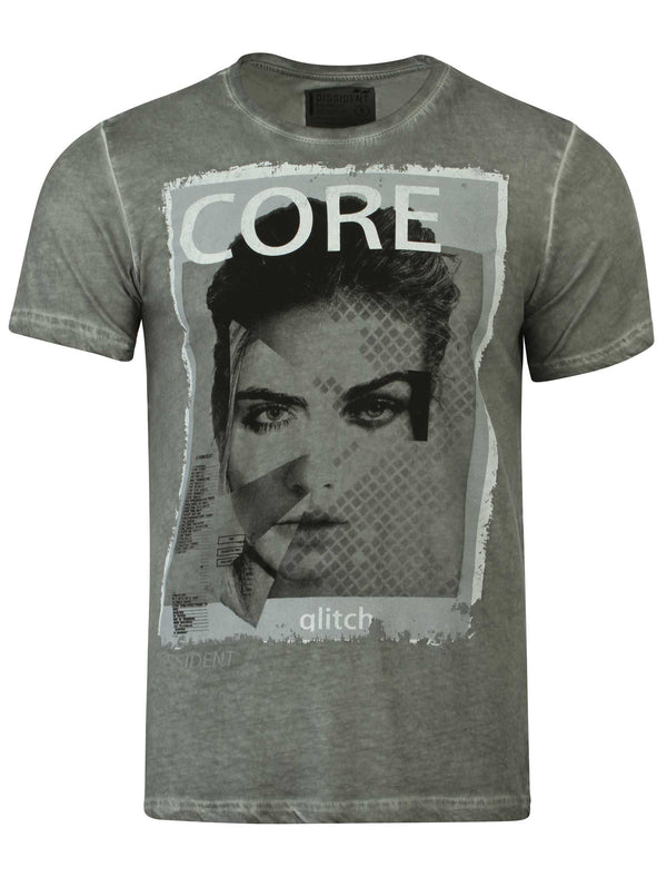 Dissident Glitch grey t-shirt