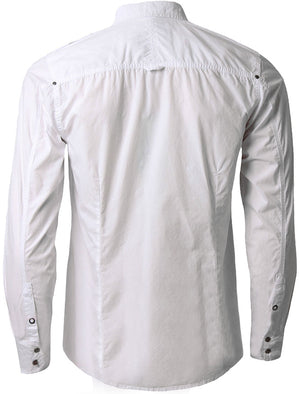Lorin Popper Button Shirt in Optic White - Dissident