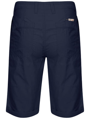 Luther Corduroy Turnup Hem Shorts in Midnight Blue - Dissident