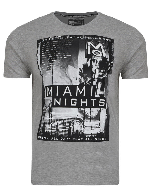 Miami Nights T-Shirt in Grey - Dissident