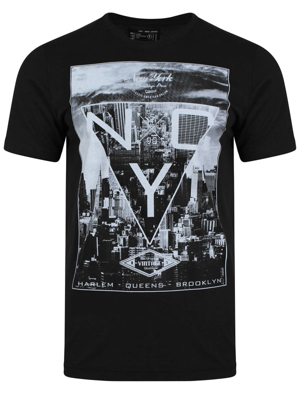 Tri-City NYC T-Shirt in Black - Dissident