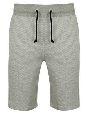 Folgate Textured Fleece Sweat Shorts in Light Grey Marl - Dissident