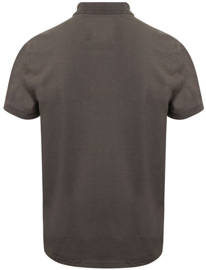 Milicia Jersey Polo Shirt with Chest Pocket in Asphalt Grey - Dissident
