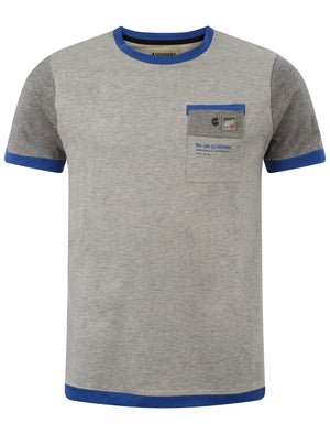 Dissident ZOO5 Crew Neck cotton T-Shirt in Lt Grey Marl