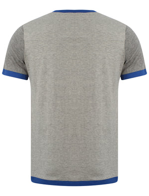 Dissident ZOO5 Crew Neck cotton T-Shirt in Lt Grey Marl