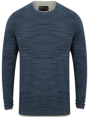Acacia Mock T-Shirt Insert Long Sleeve Top in Reflex Blue - Dissident