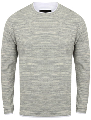 Acacia Mock T-Shirt Insert Long Sleeve Top in Grey - Dissident